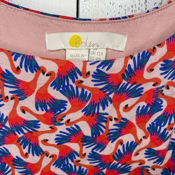 Boden Multicolor Patterned Midi Dress - Picture 3 of 7